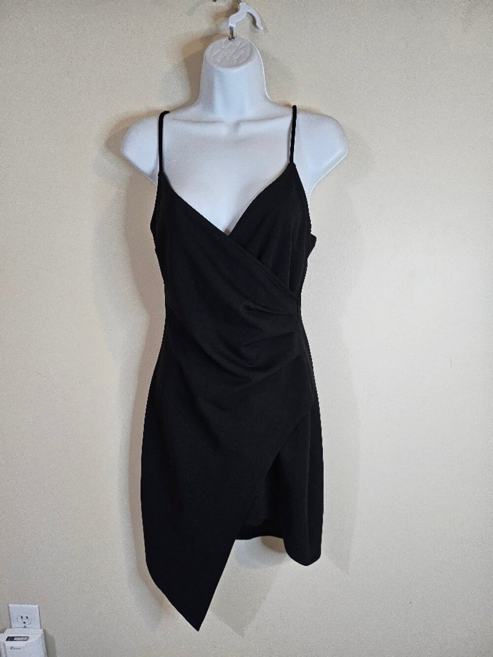 Room Service Black Slip Dress - Size M